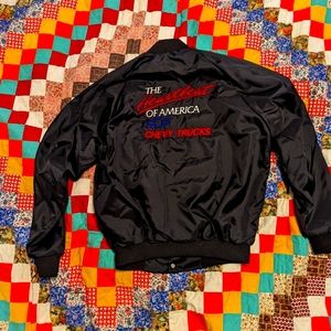 Vtg 80's Chevy Trucks Heartbeat of America Jacket, Men's  Small
